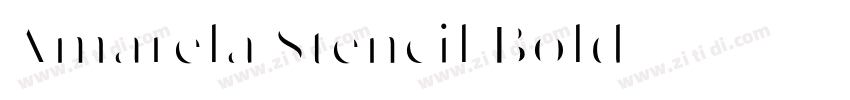 Amarela Stencil Bold字体转换
